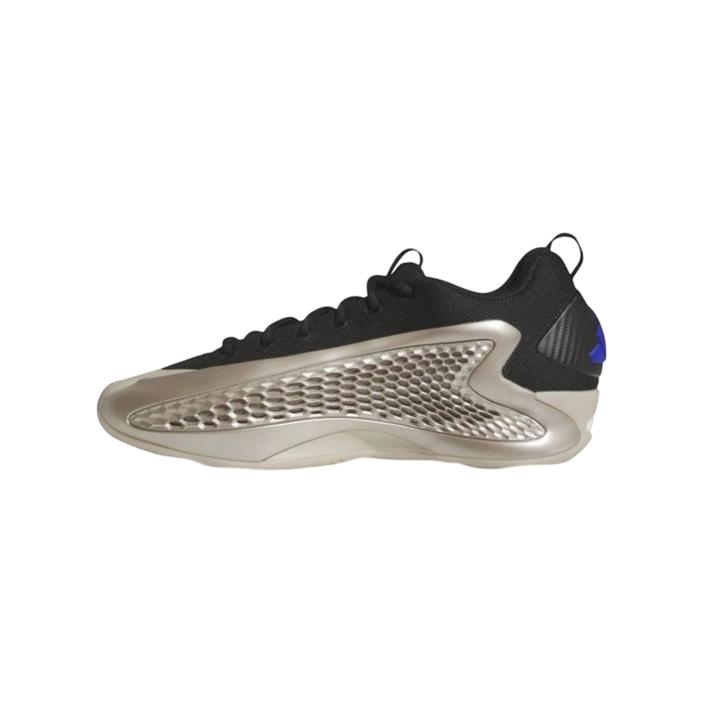 Zapatillas de baloncesto THE KICKS WORLD Adidas AE 1 Low en color champagne metalizado con jaula geométrica y base negra
