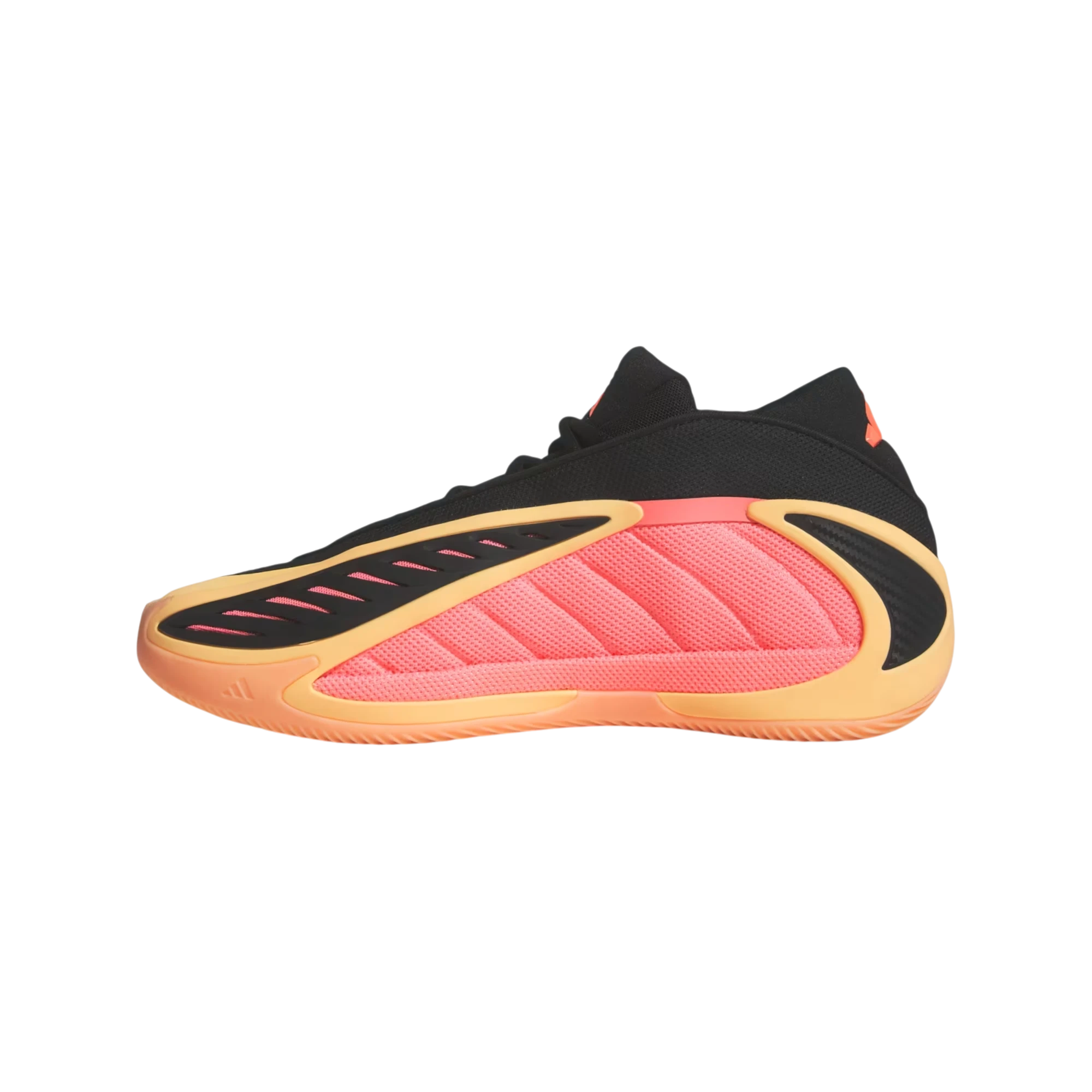 Zapatillas de baloncesto THE KICKS WORLD Adidas AE 2 en negro con paneles laterales texturizados en naranja y rosa
