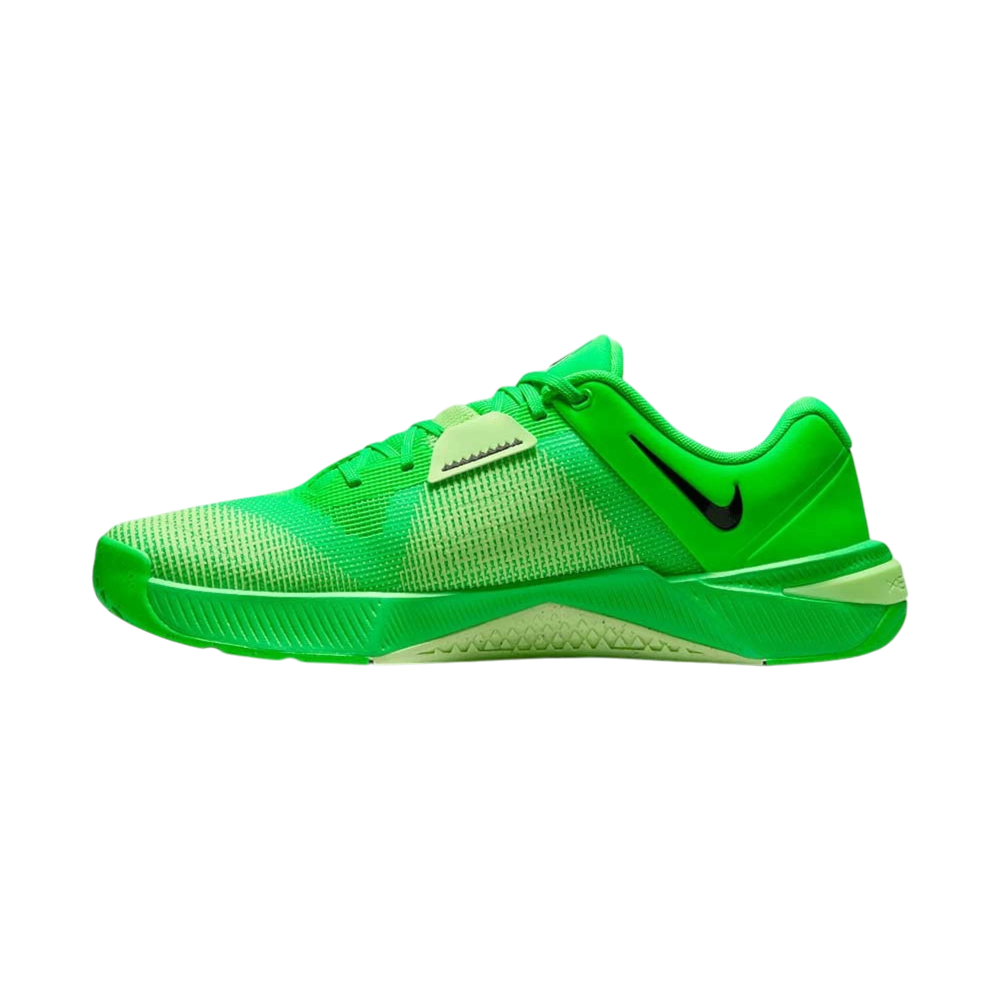 Zapatillas de entrenamiento THE KICKS WORLD Nike Metcon 10 en verde vibrante con detalles en negro y malla técnica